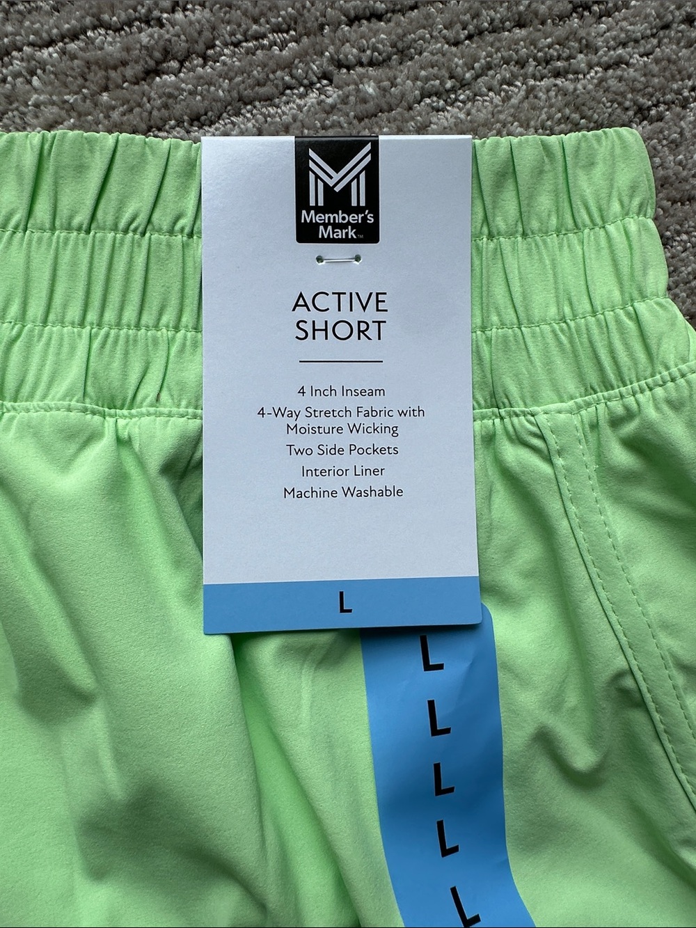 Athletic Women's Shorts - Light Green - Picture 2 of 5